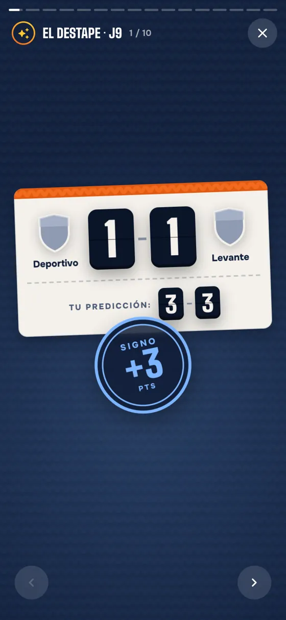 El Destape: un partido de la jornada en formato story